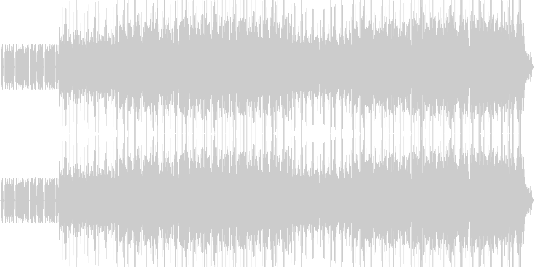 チップチューンによるアニソン風ポップスの未再生の波形