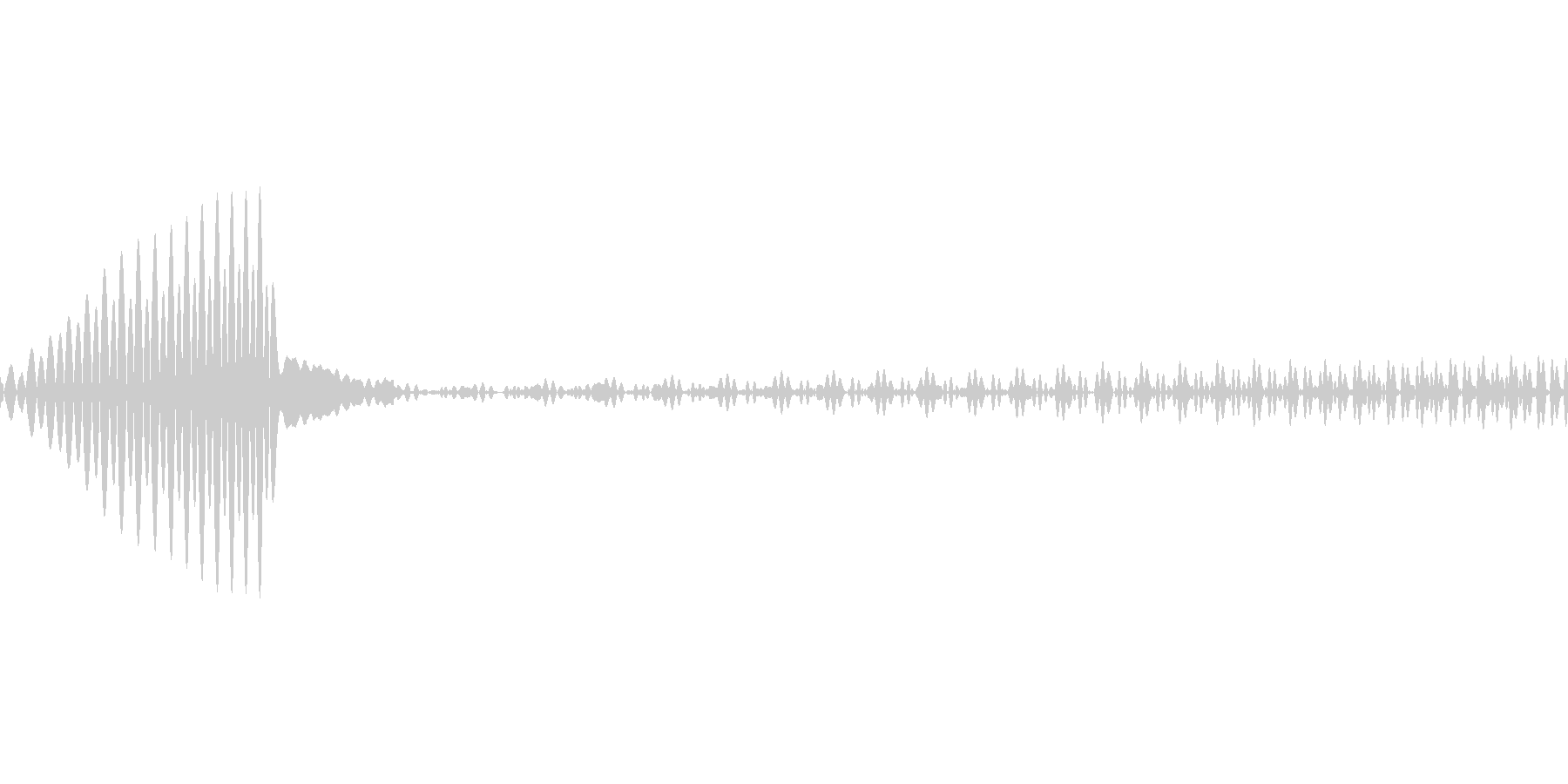 アプリのタッチ音の未再生の波形
