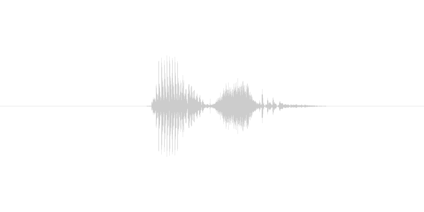 Answer (発音)answer, …の未再生の波形
