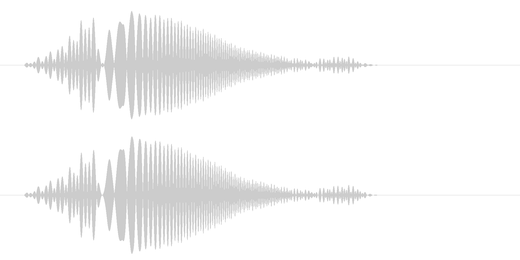 泡がはじけるような短めの効果音の未再生の波形