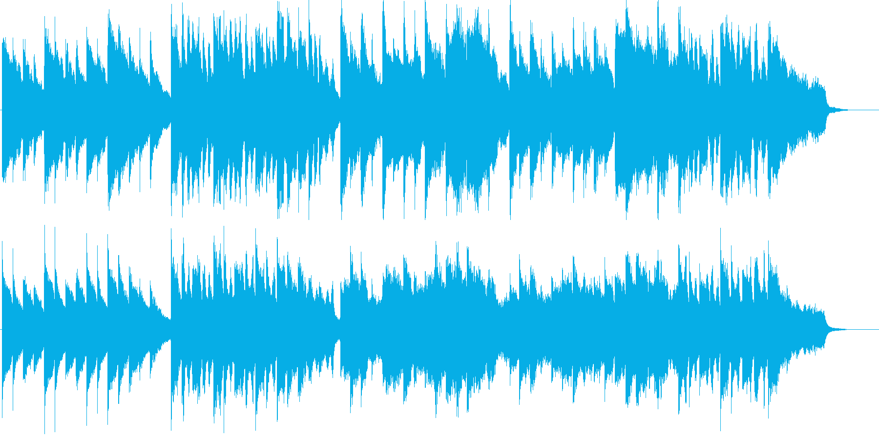 可愛らしくファンタジックなメルヘンBGMの再生済みの波形