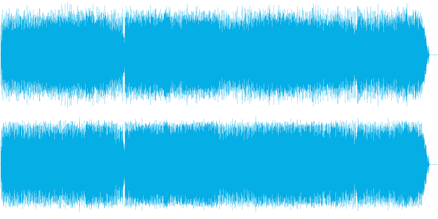ハードなギターアメリカンポップロックの再生済みの波形