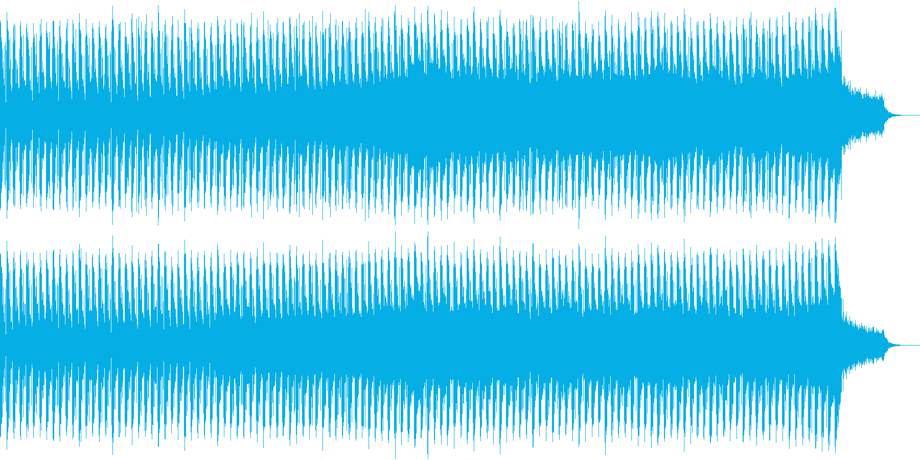 シンセを使った明るい雰囲気のBGMです。の再生済みの波形