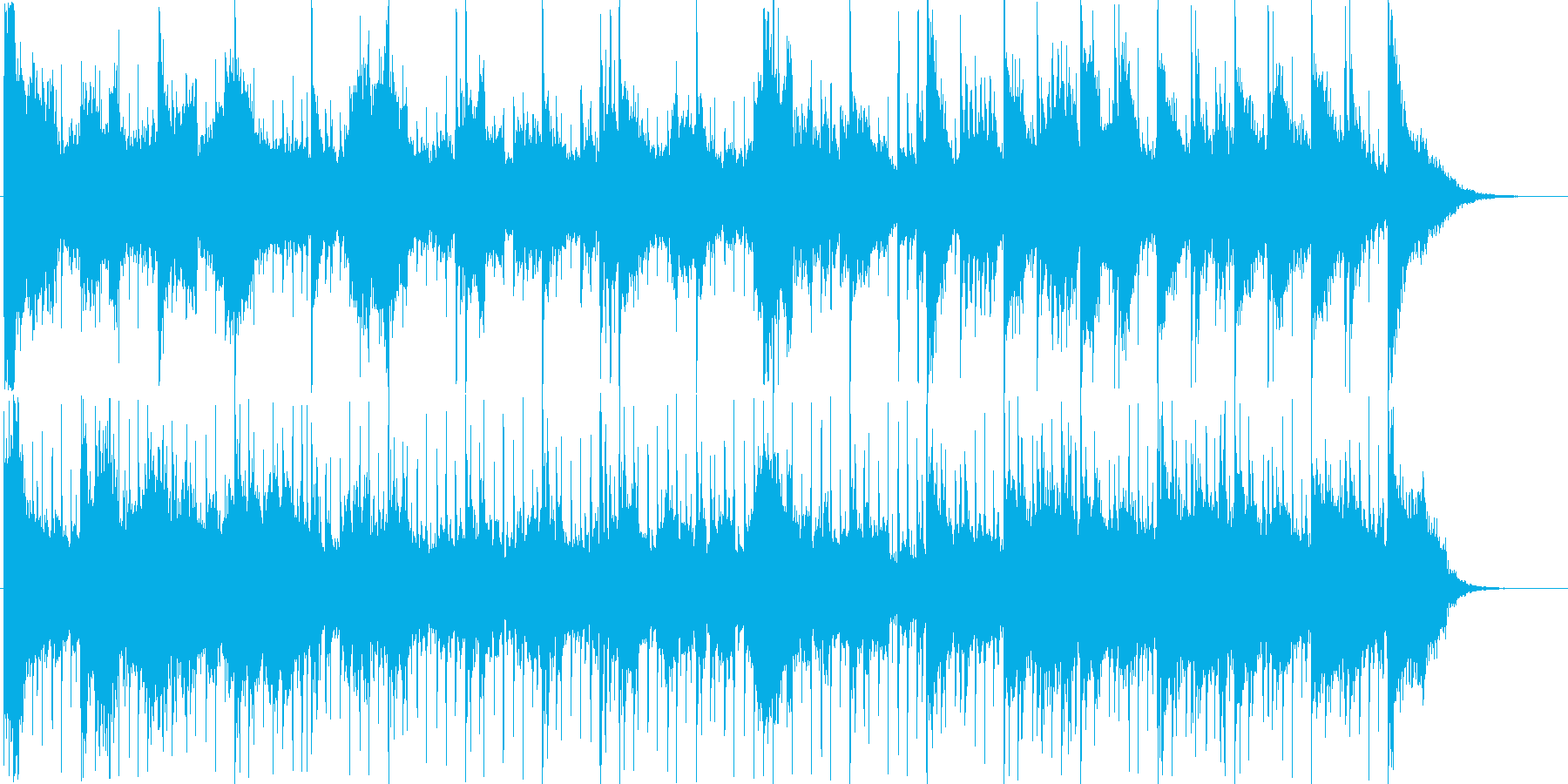 アジアンテイスト_BGMの再生済みの波形