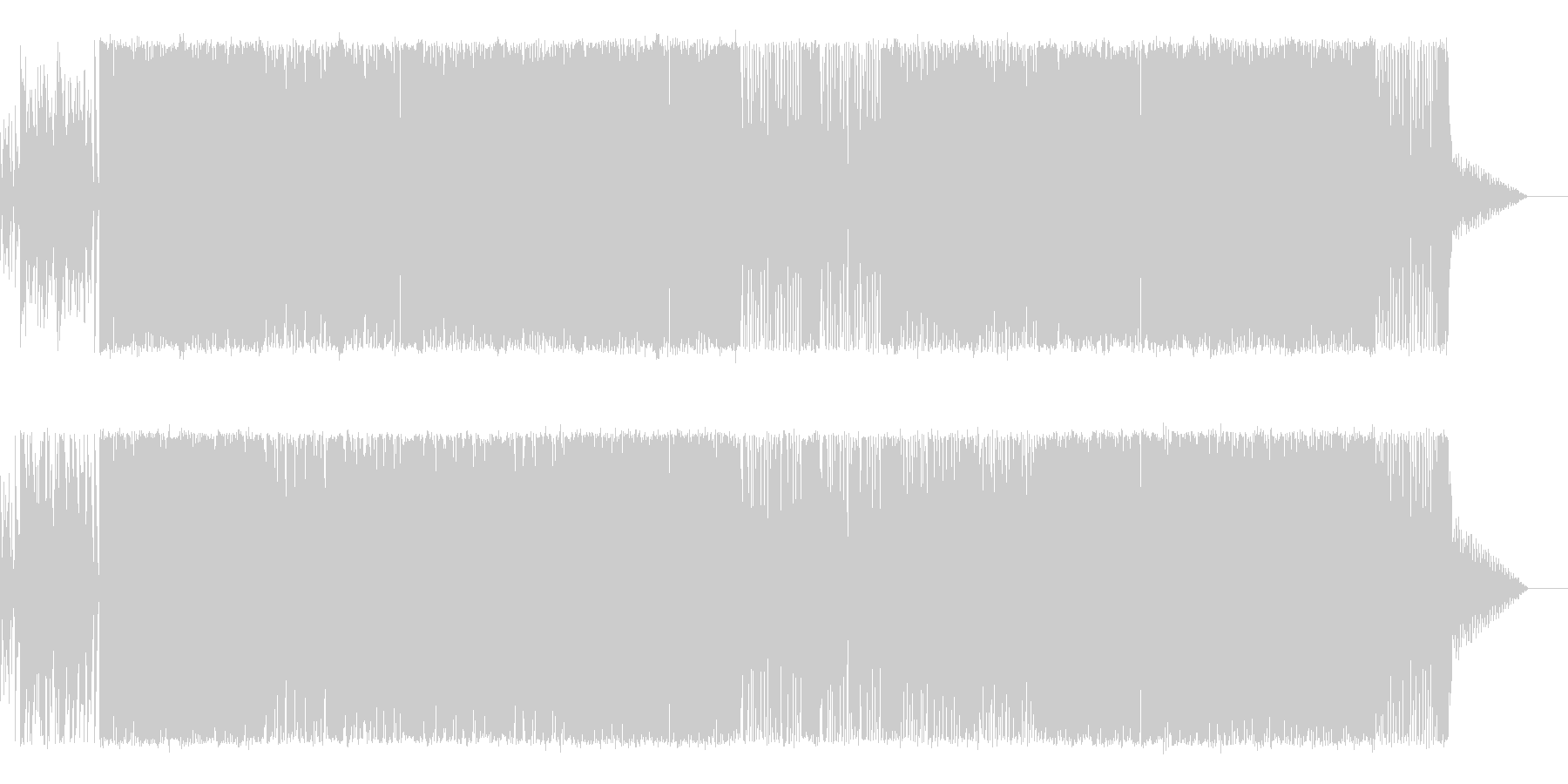 情熱的で切ないカッコイイ曲の未再生の波形