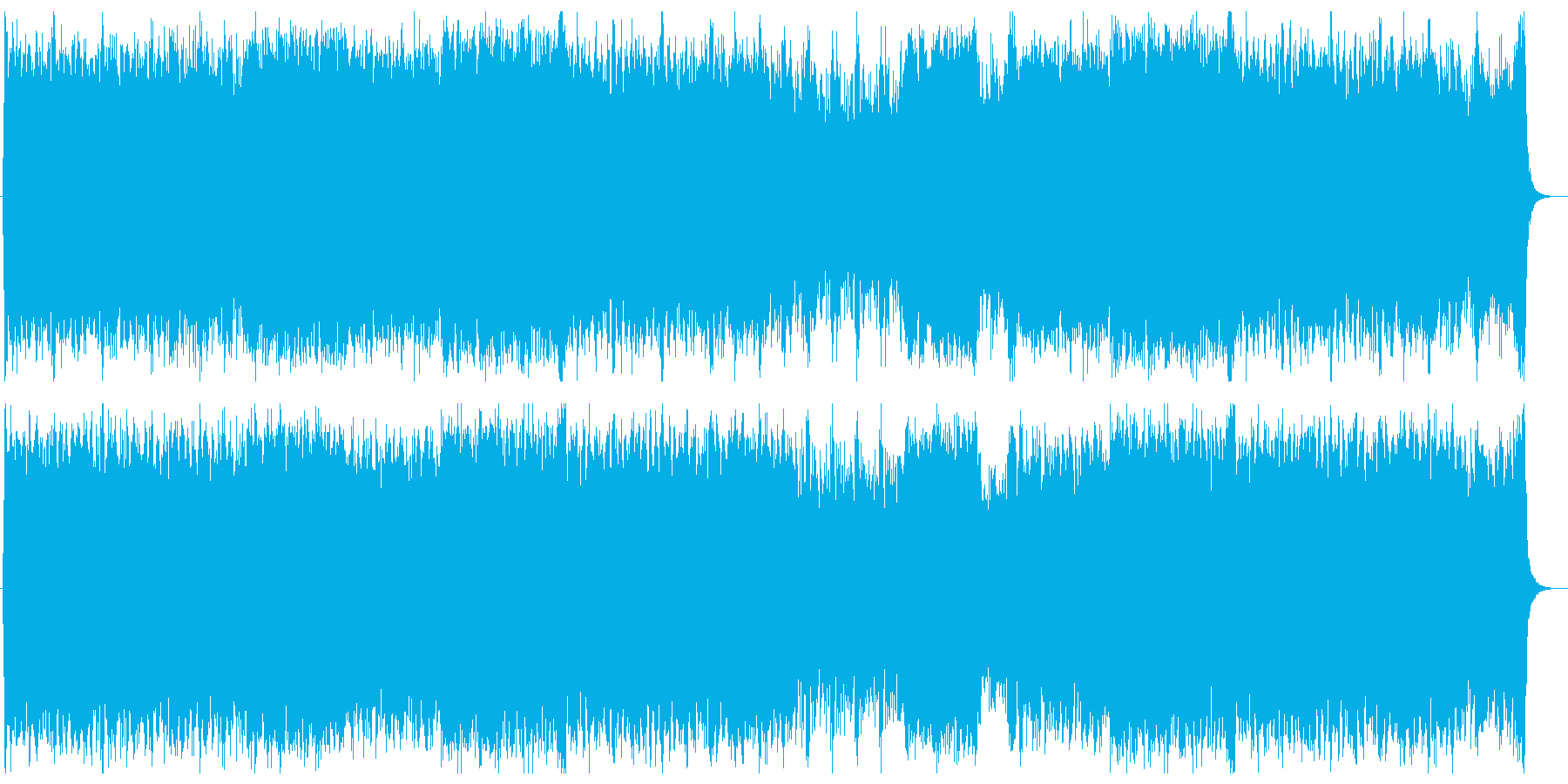 バトルを演出するハリウッド系オーケストラの再生済みの波形