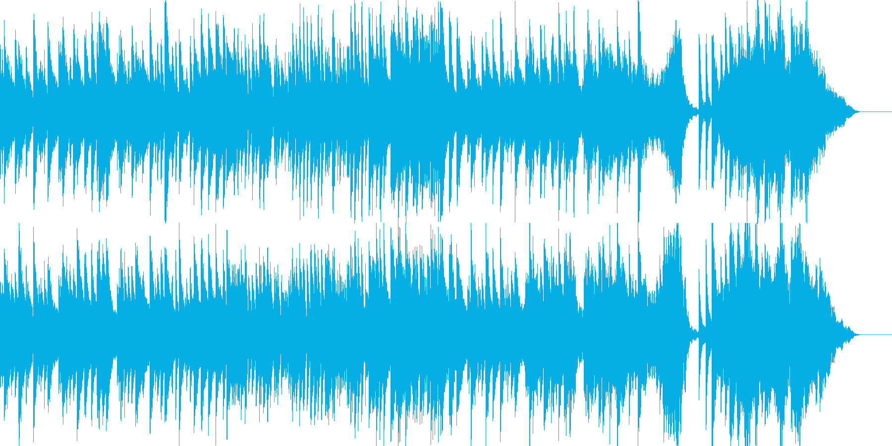 子どもの誕生日を祝ったピアノ曲1の再生済みの波形