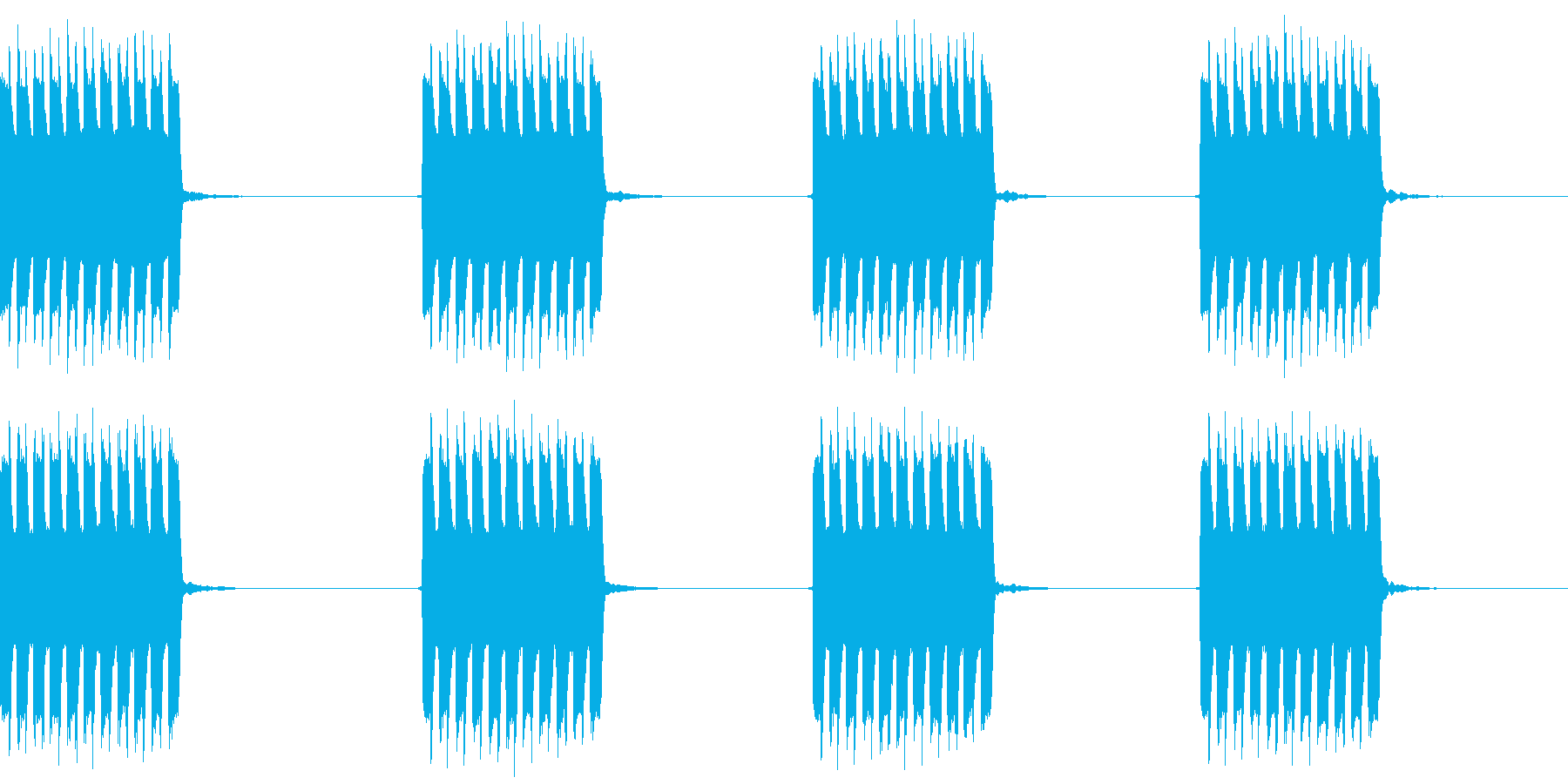 電話の着信音の再生済みの波形