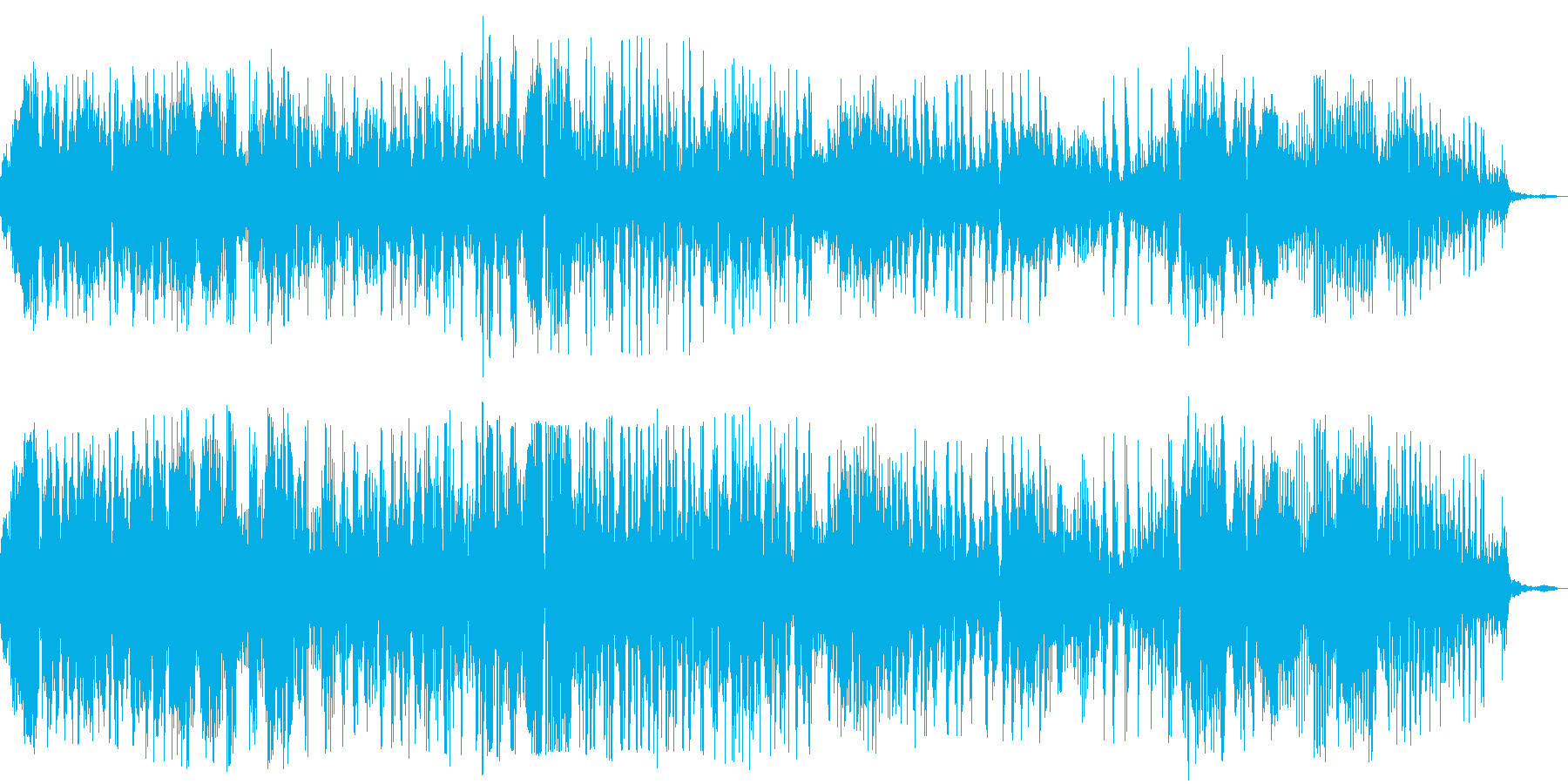 ゾンビの声(グオー)の再生済みの波形