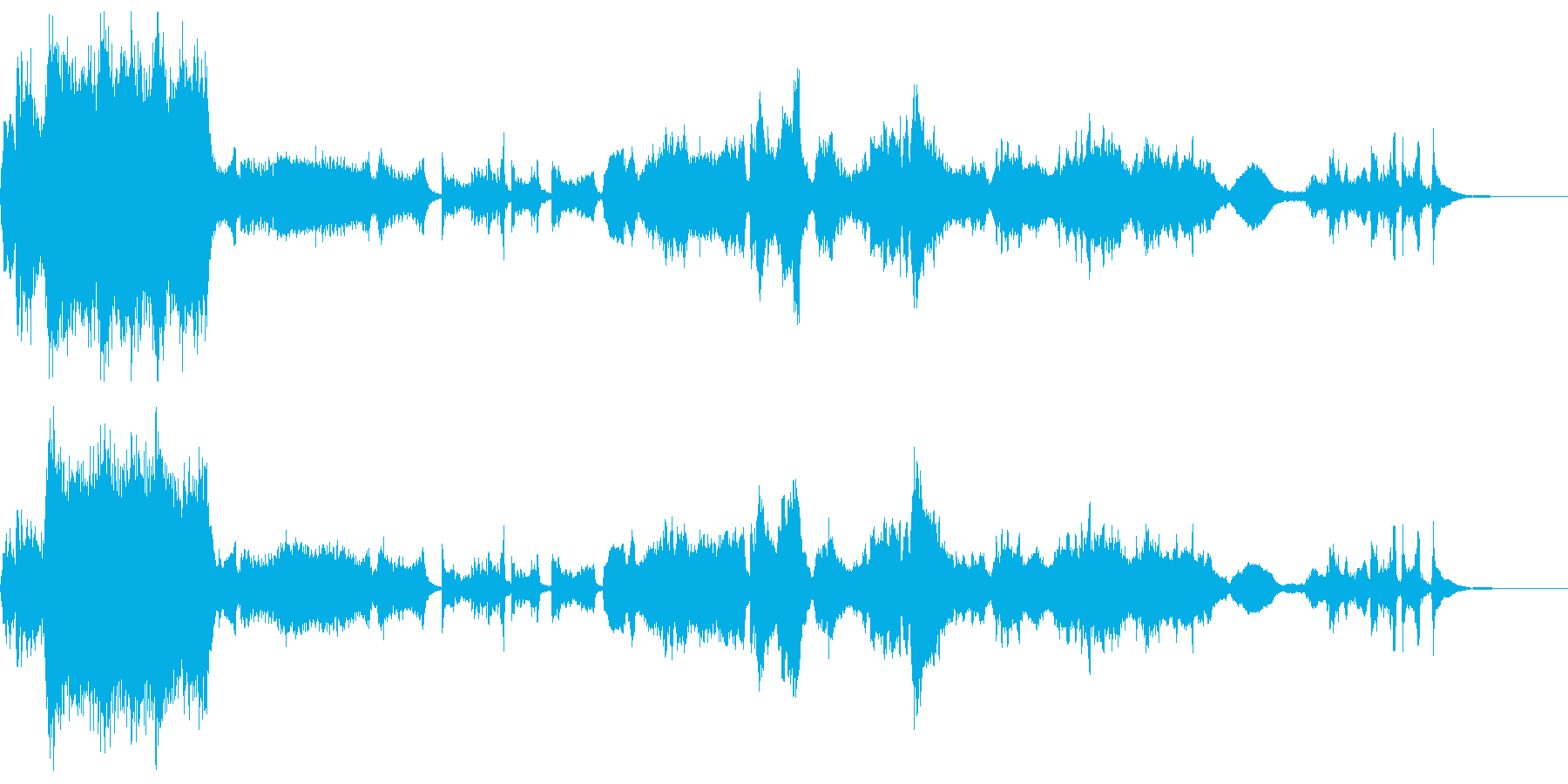 悲しい場面でよく使われるクラシック曲の再生済みの波形