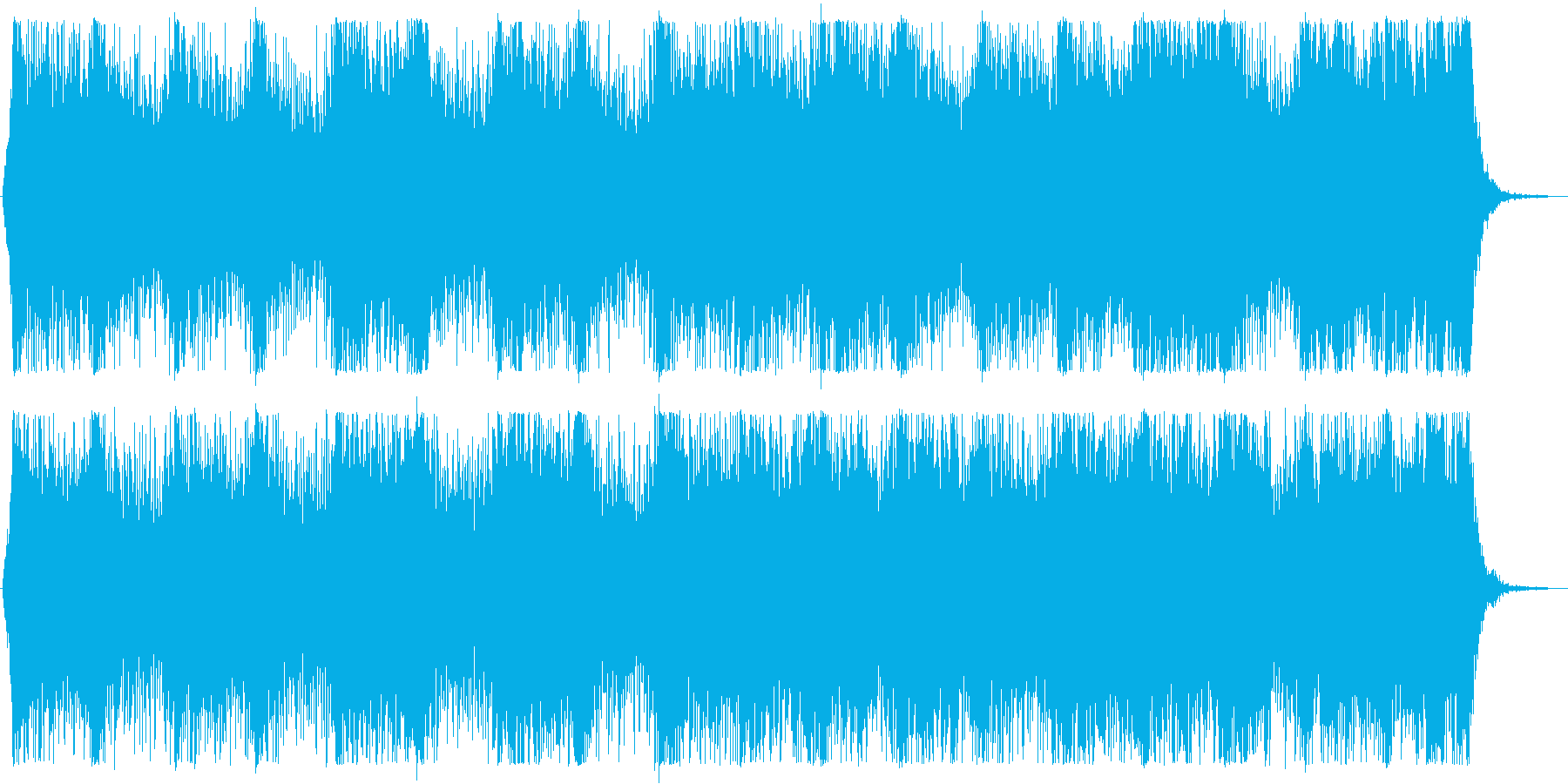 【オーケストラ】壮大で緊迫感のある曲の再生済みの波形
