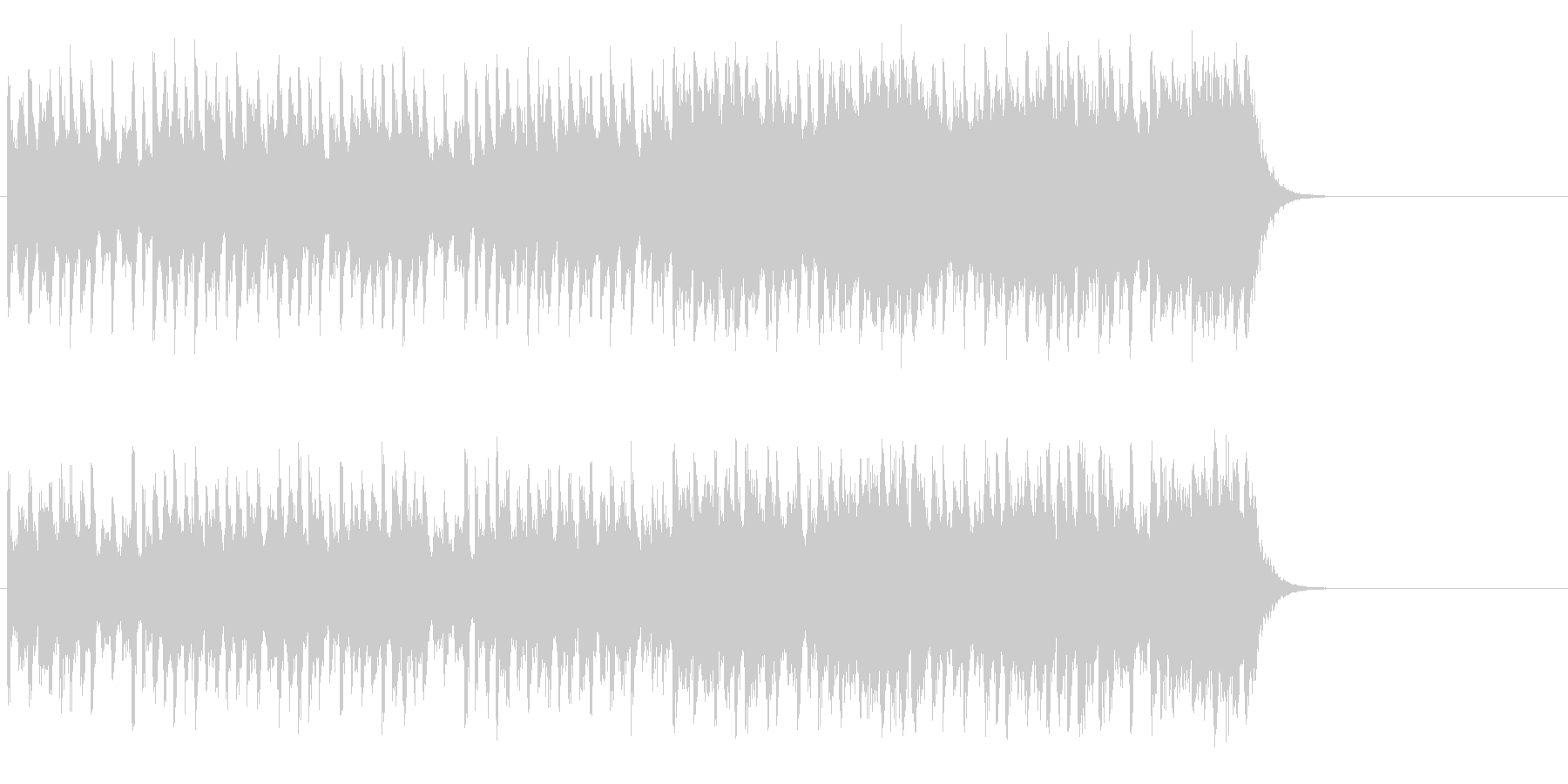 出発のエンディングBGM(Aメロ~サビ)の未再生の波形