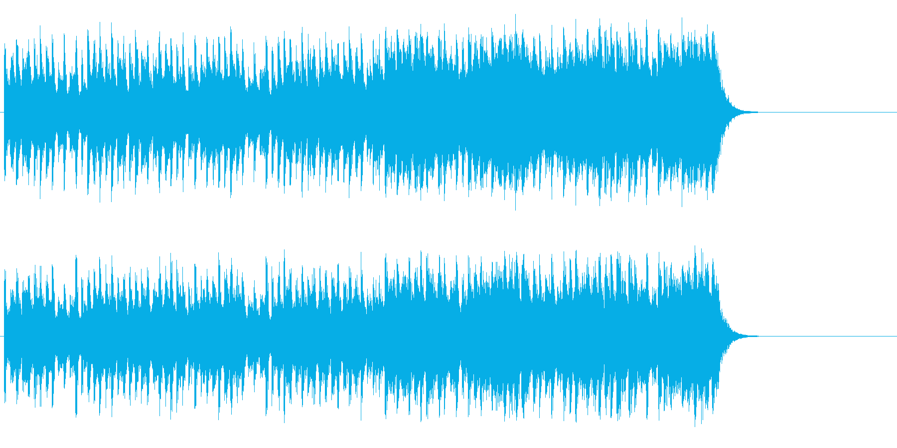 出発のエンディングBGM(Aメロ~サビ)の再生済みの波形