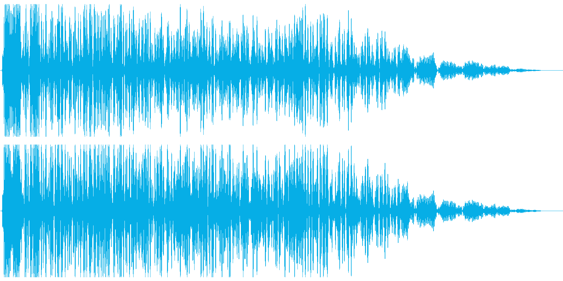 ドカーン(爆発の音)遠いの再生済みの波形