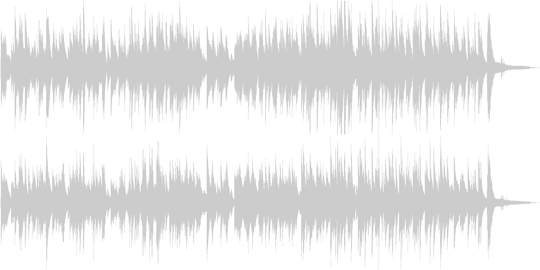 誠実な気持ちを表すピアノ曲の未再生の波形