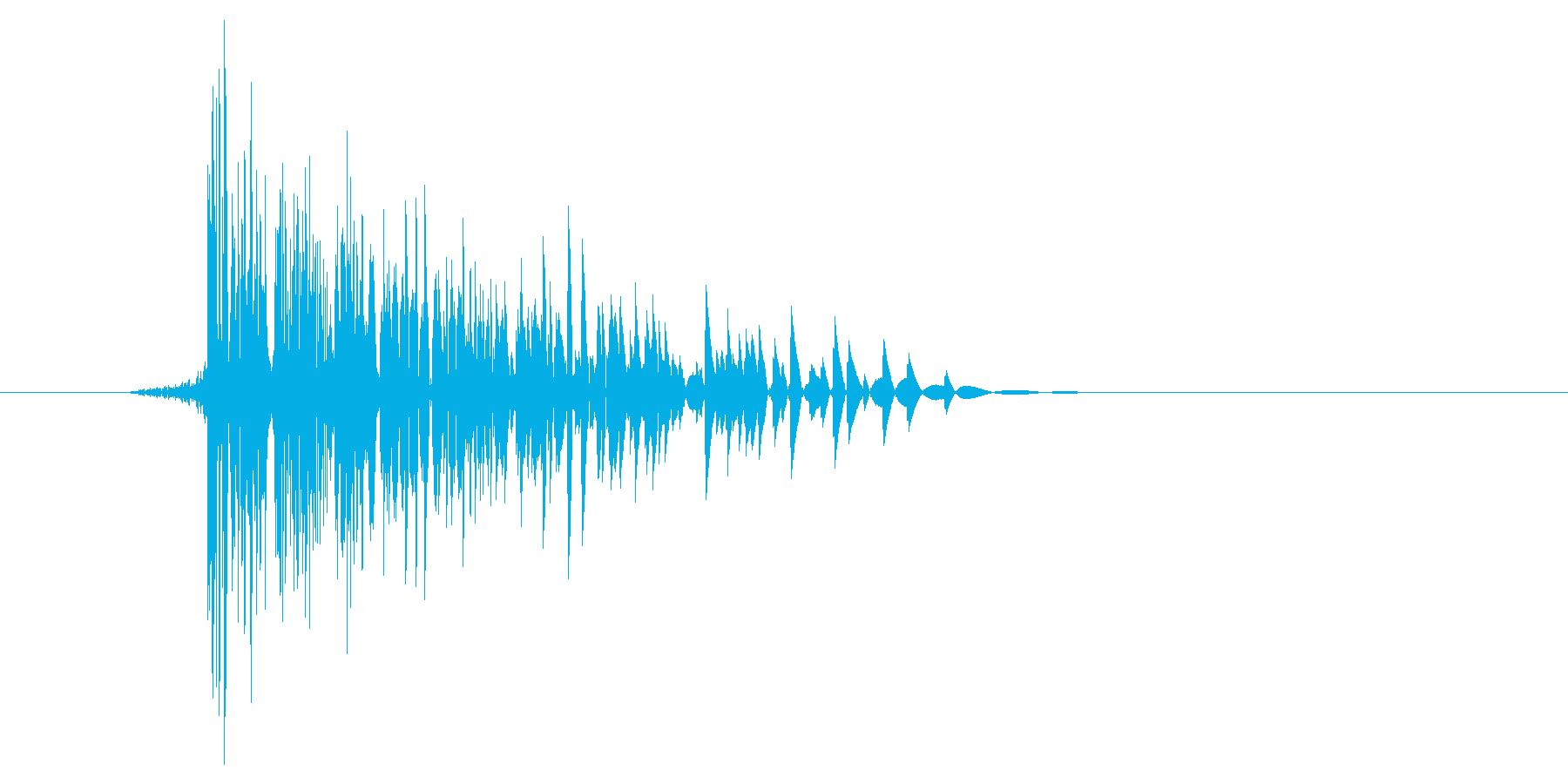 ゲーム(ファミコン風)爆発音_022の再生済みの波形