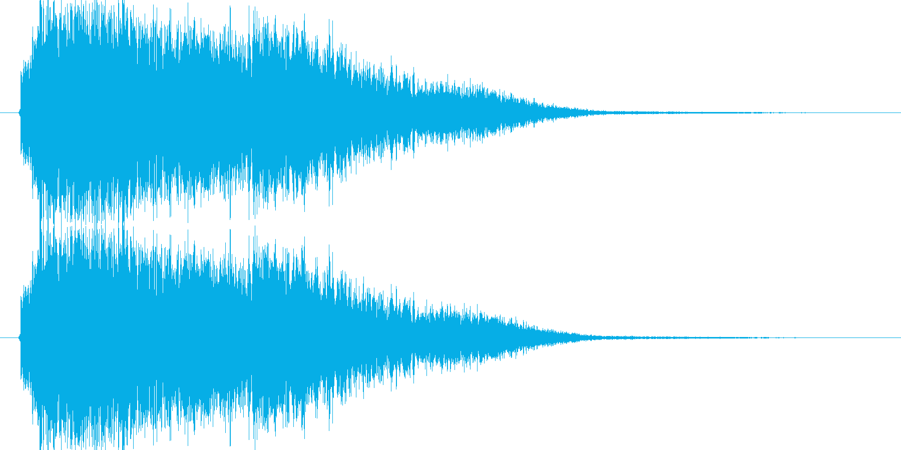 ビーム砲(ギュウウンと響く)の再生済みの波形