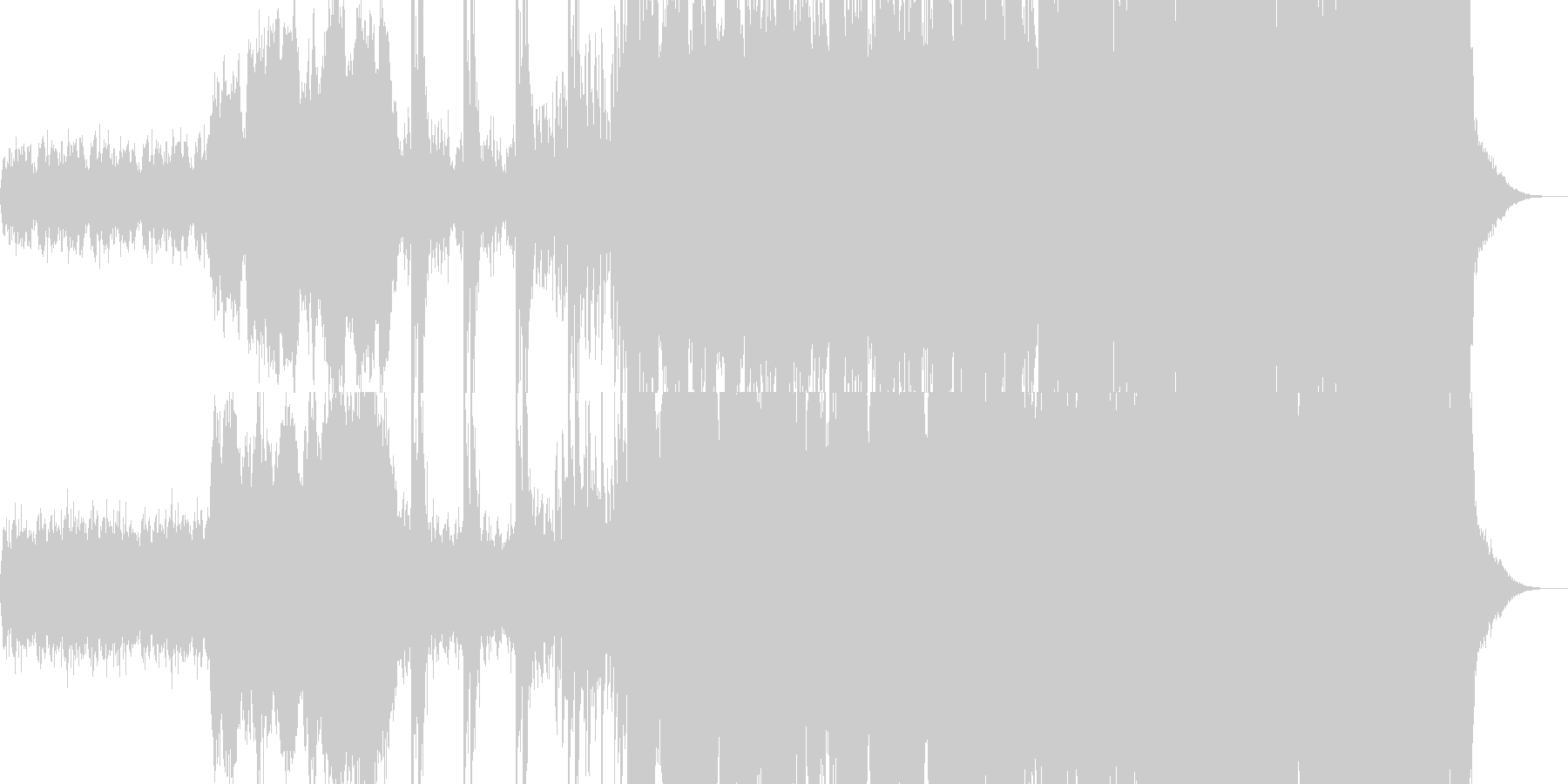 壮大な世界観のゲームや映画向けの音楽の未再生の波形