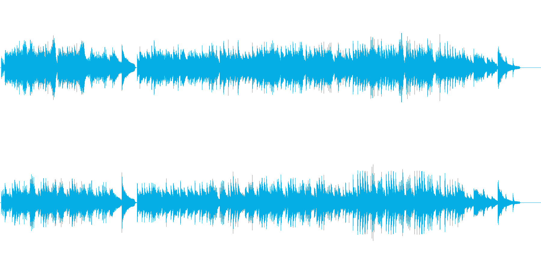 しっとりとしたピアノ曲ですの再生済みの波形