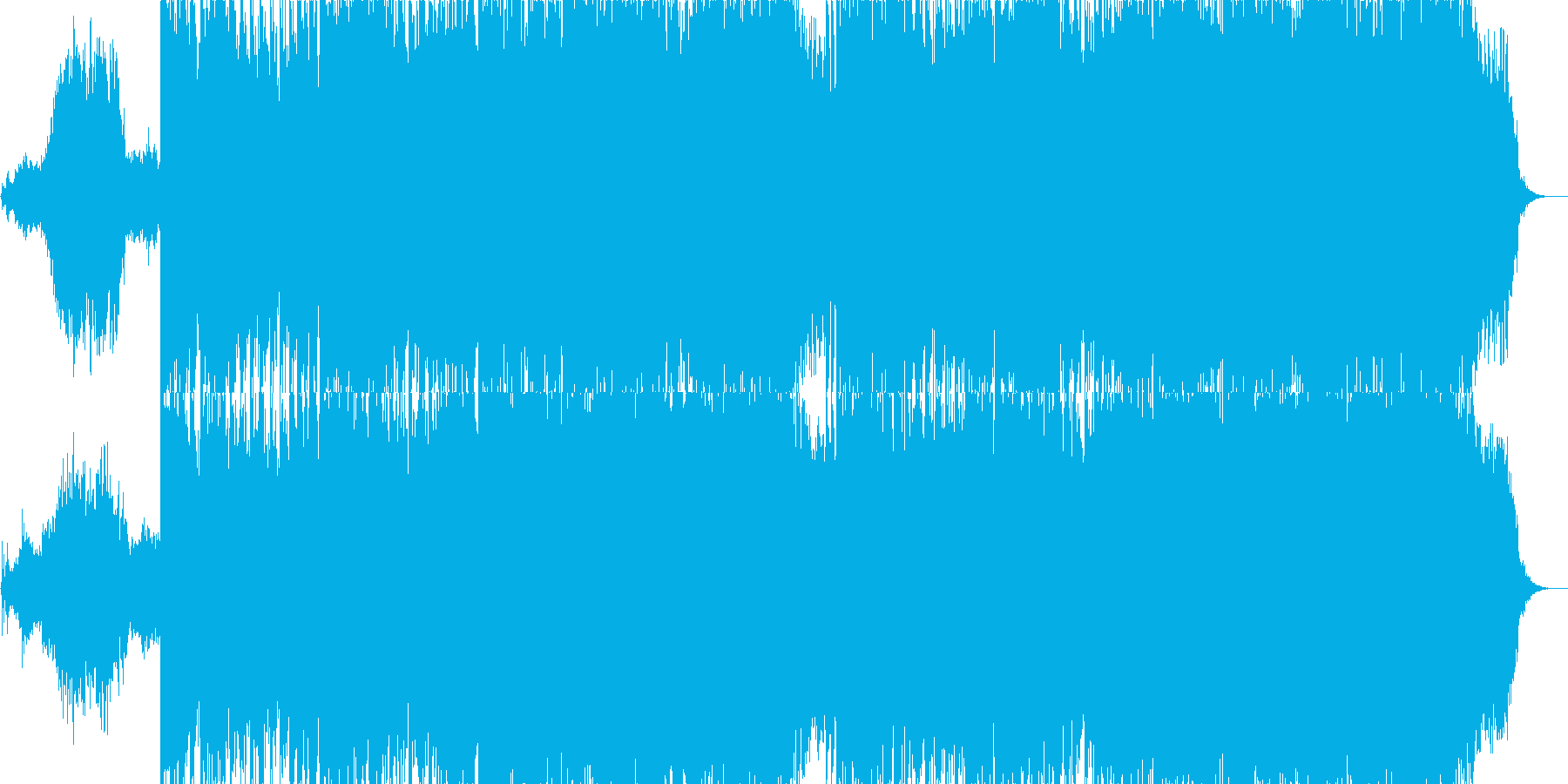ダークな雰囲気のプログレの再生済みの波形