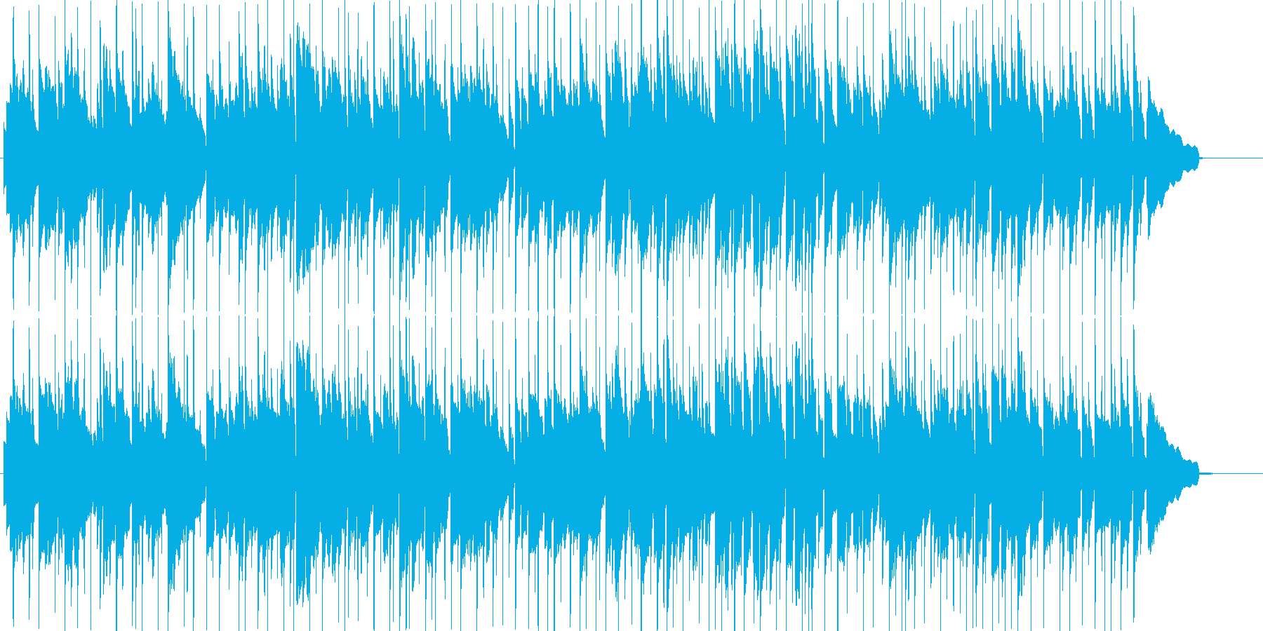 ほのぼのしたエレピの曲。雰囲気を出す用途の再生済みの波形