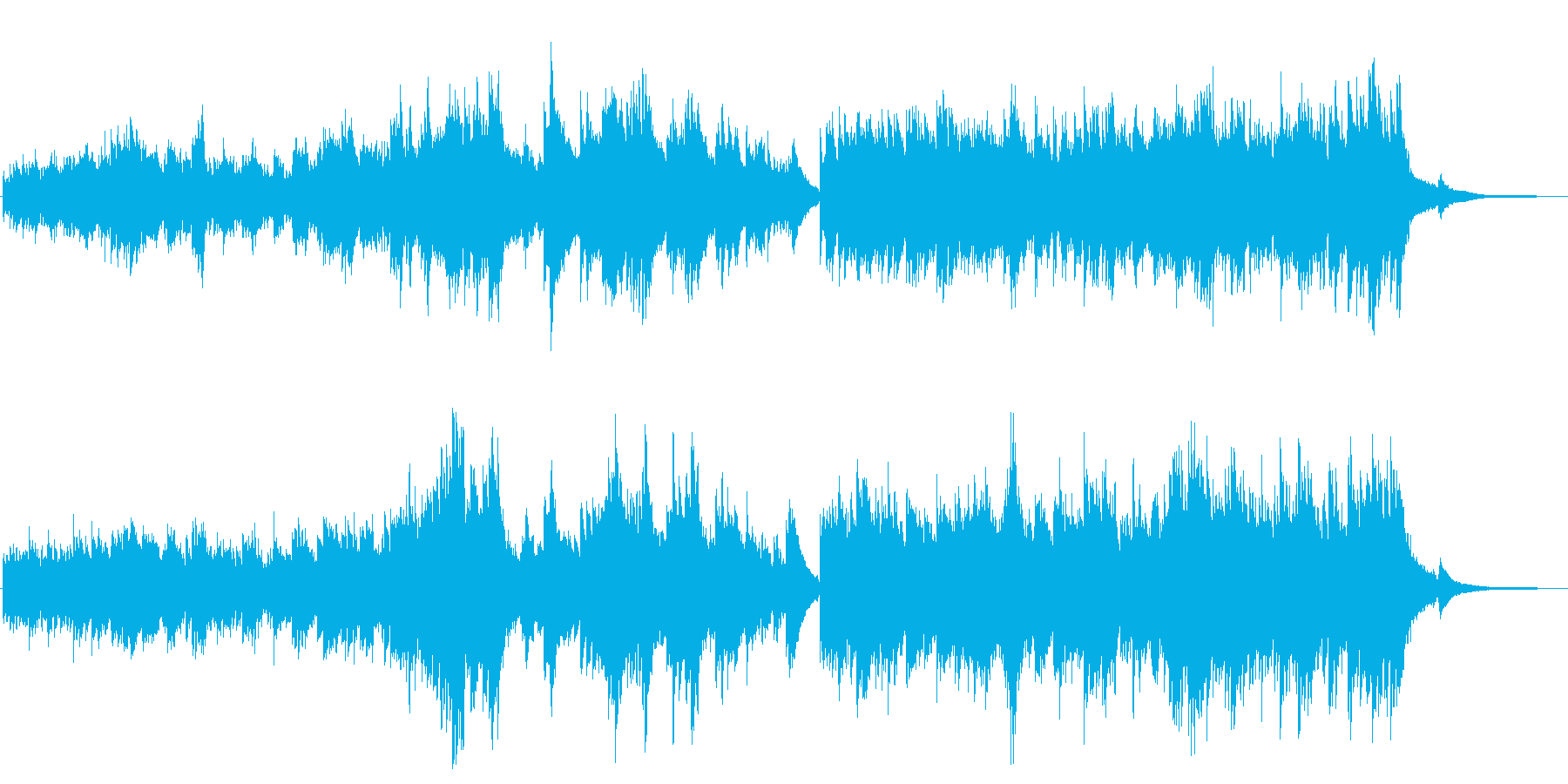 学生時代の恋人を思い出す春のピアノ曲の再生済みの波形