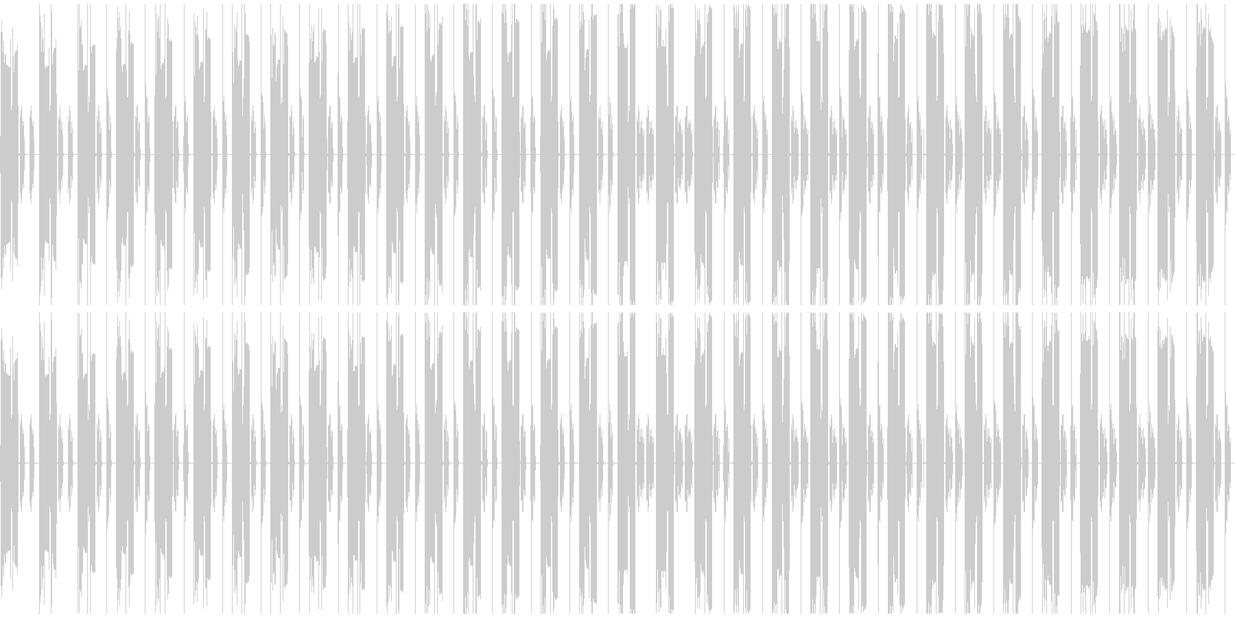 暗い曲で、繰り返しが多い単純な曲ですの未再生の波形