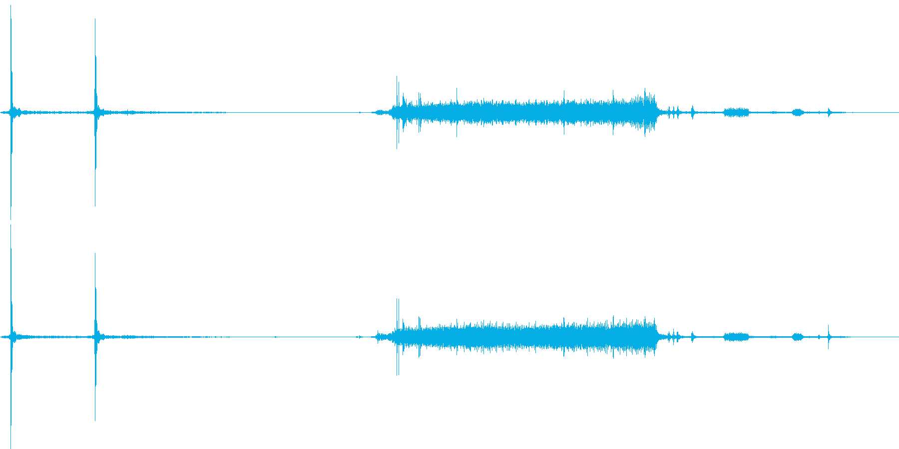 デジカメの起動音の再生済みの波形