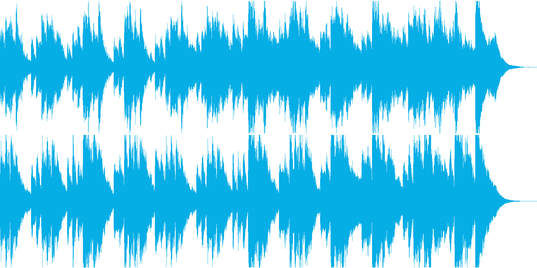 ゆったりとした雰囲気のピアノループの再生済みの波形