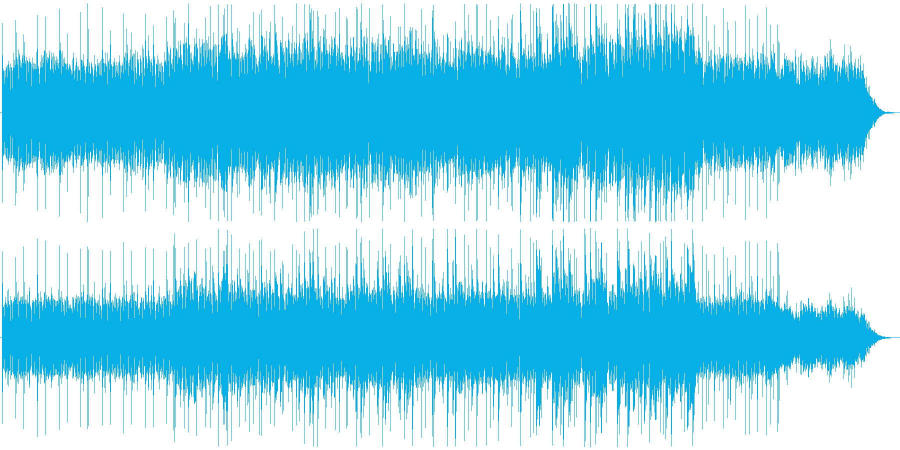 ゆったりとしたピアノヒーリングの再生済みの波形