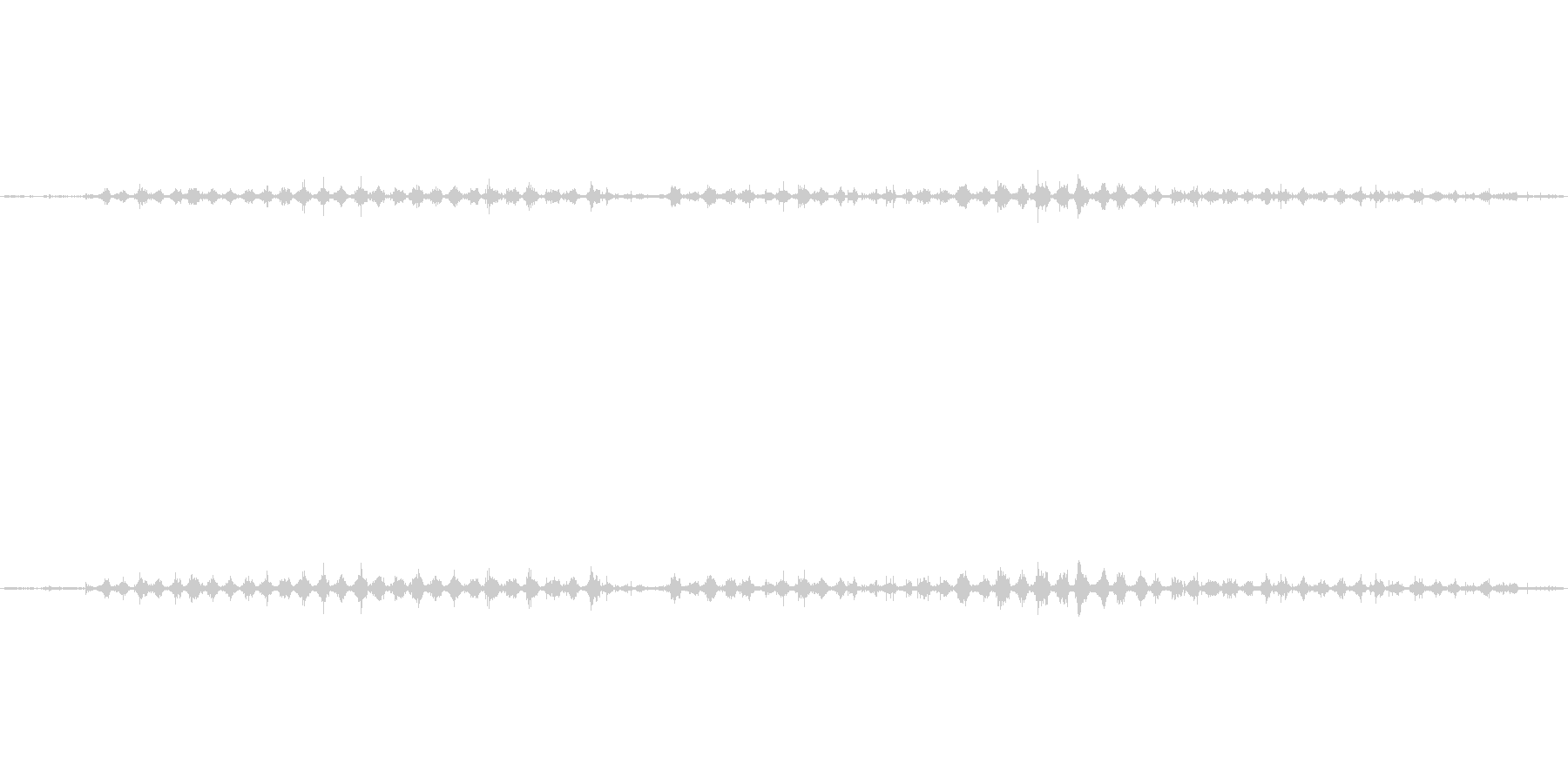 しゃかしゃか。歯磨き、歯を磨く音ですの未再生の波形