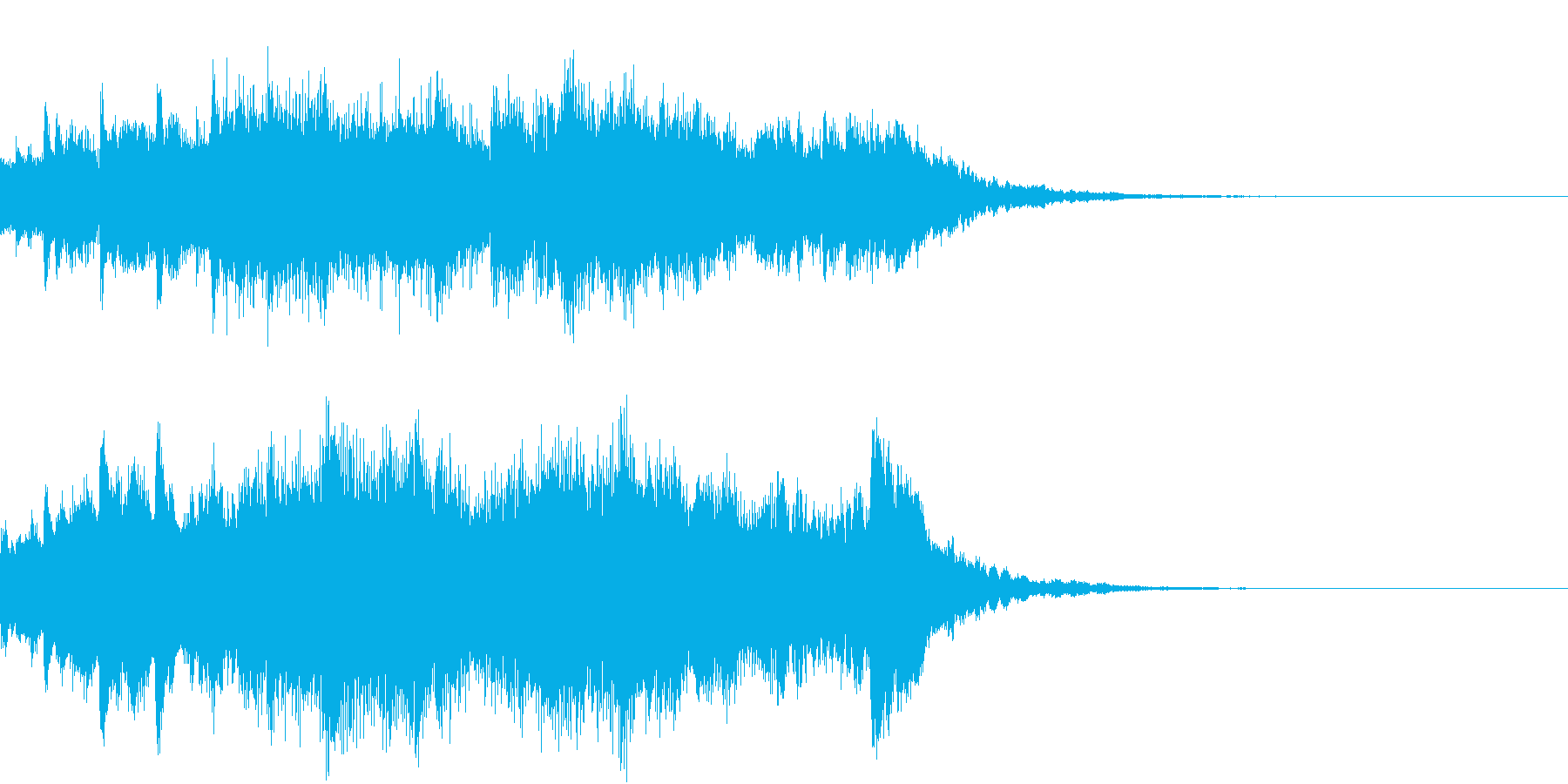切なく幻想的なピアノの再生済みの波形