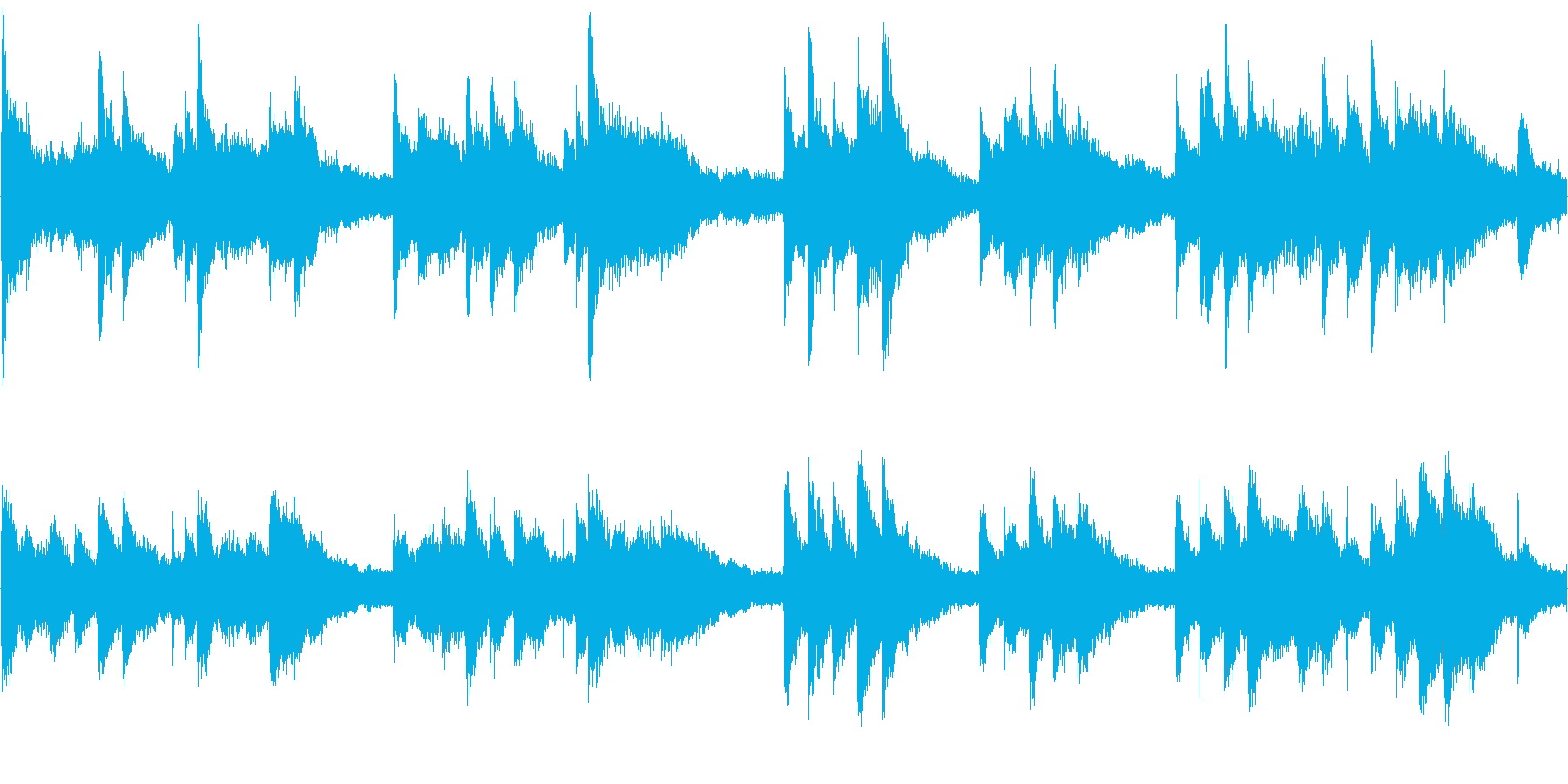 ふわふわとした空気感を味わえる楽曲です。の再生済みの波形