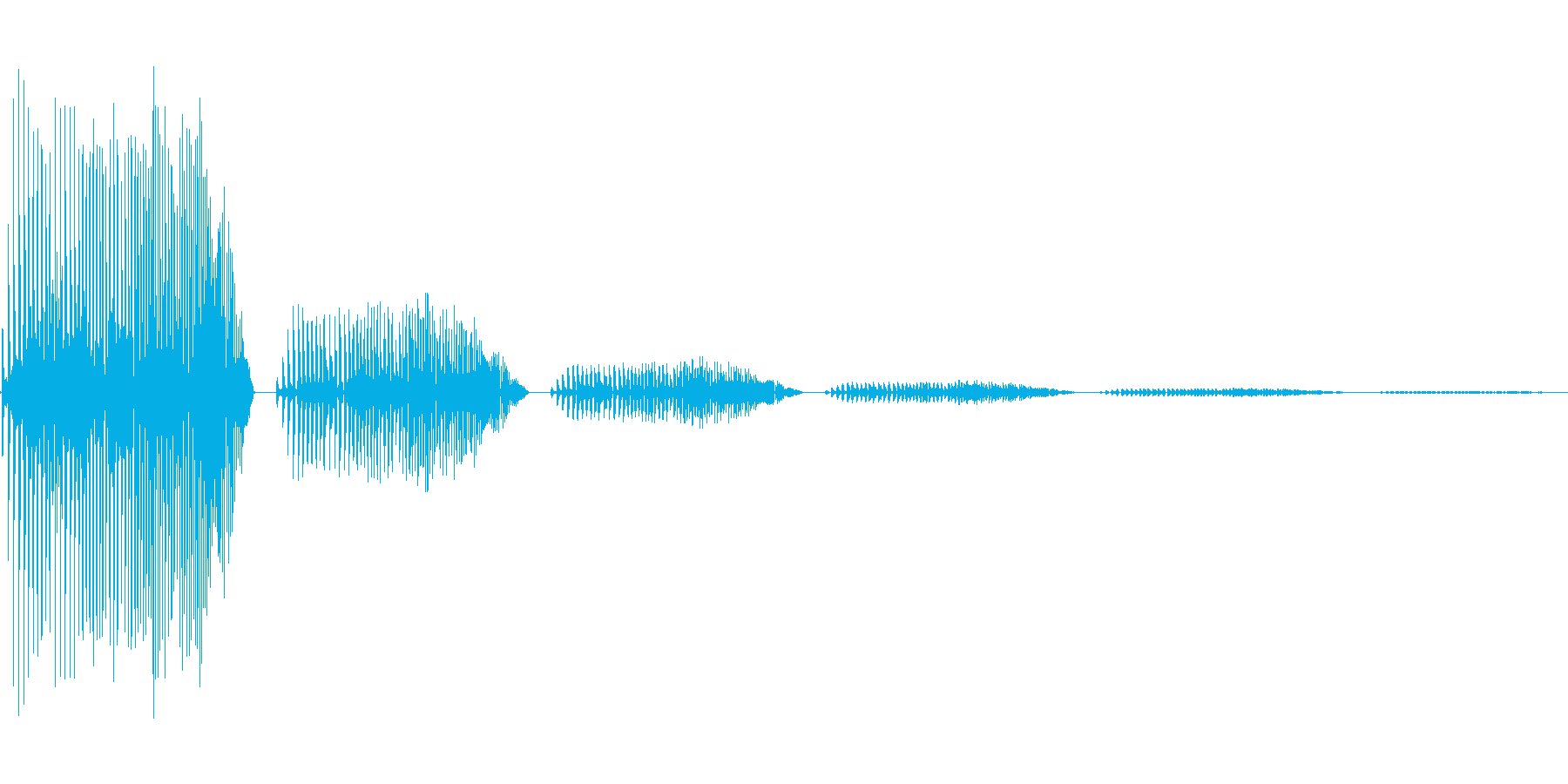 汎用的なシステム音の再生済みの波形