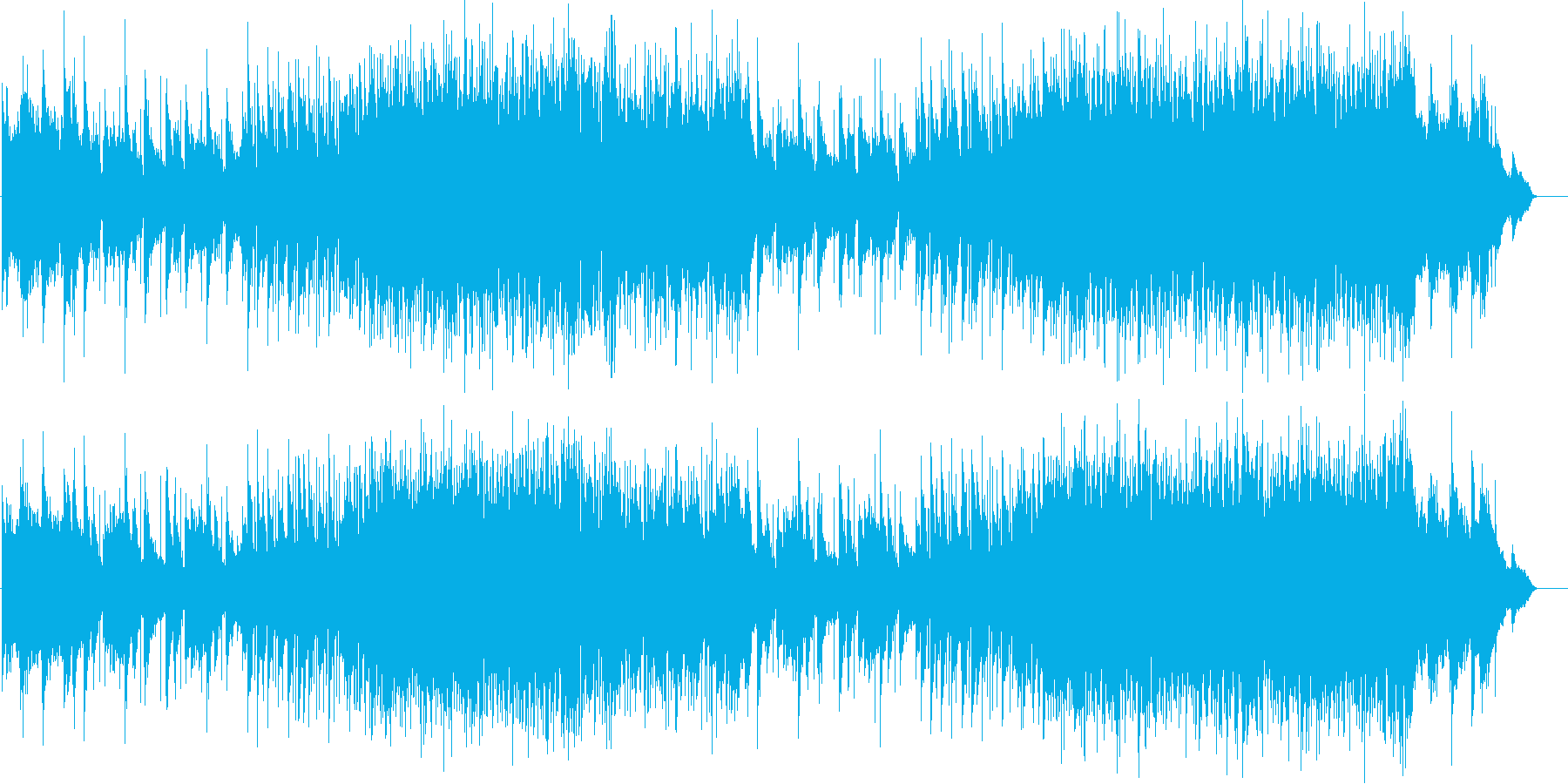 忘れられない一日を締め括る感動的な退場曲の再生済みの波形