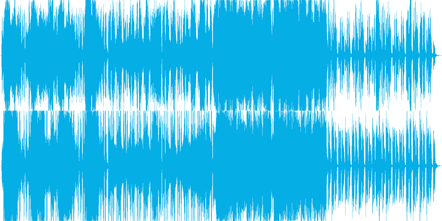 やや壮大な昔語り風イメージ曲の再生済みの波形