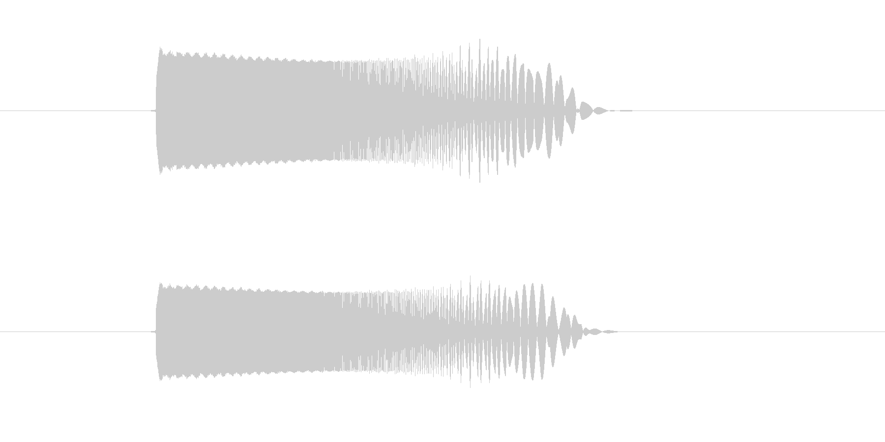 ピュルルル(スピード感のあるビーム音)の未再生の波形