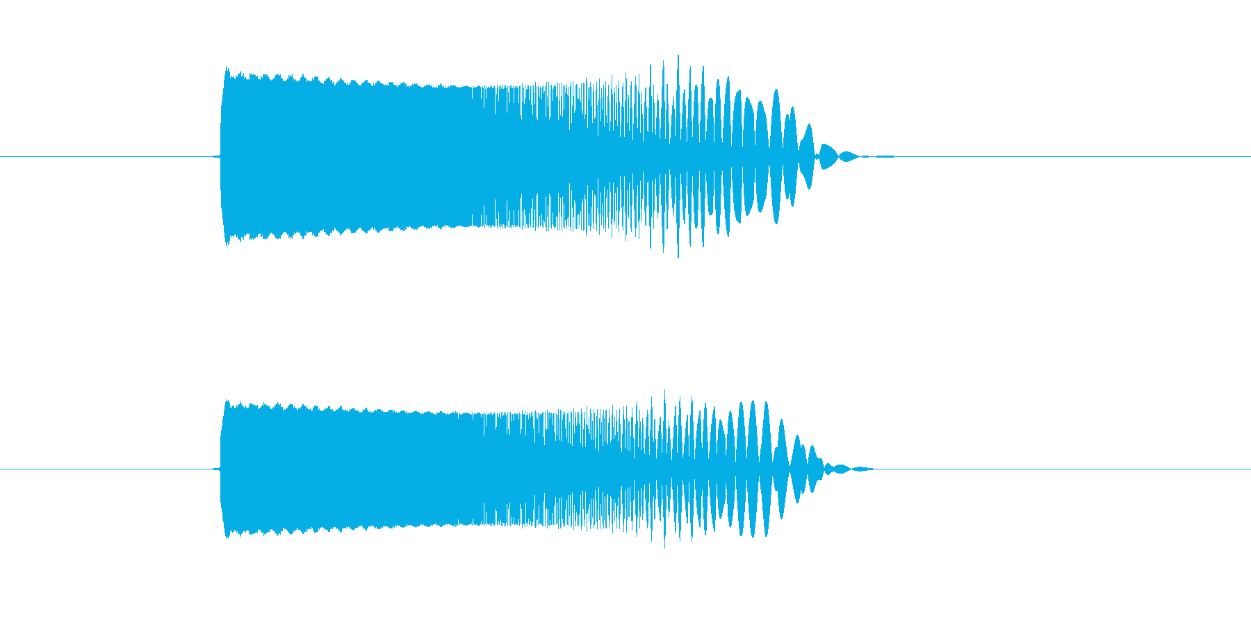 ピュルルル(スピード感のあるビーム音)の再生済みの波形