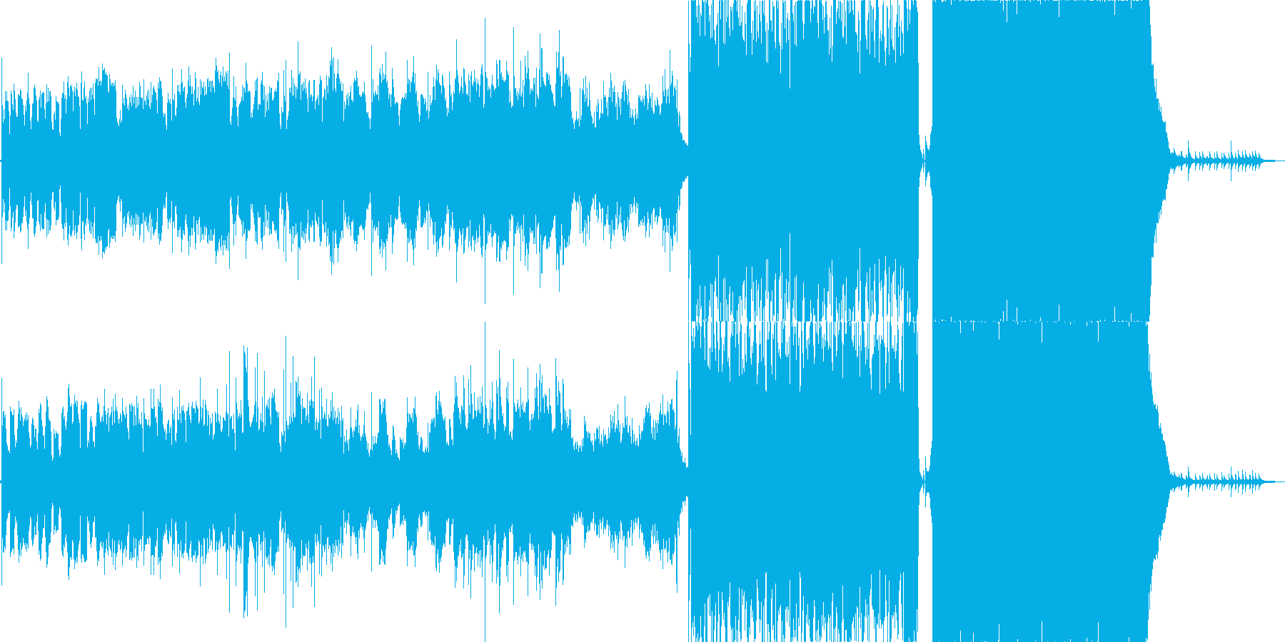 レトロな音色のピアノメインの優しい曲の再生済みの波形