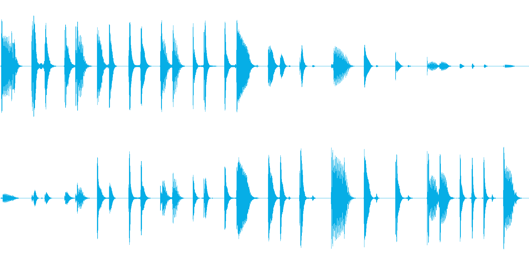 ピロリン (透明感のある響き)の再生済みの波形
