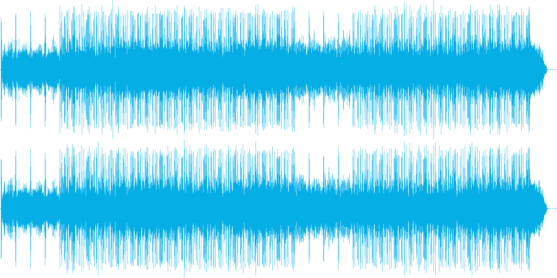 さわやかな雰囲気のBGM2の再生済みの波形