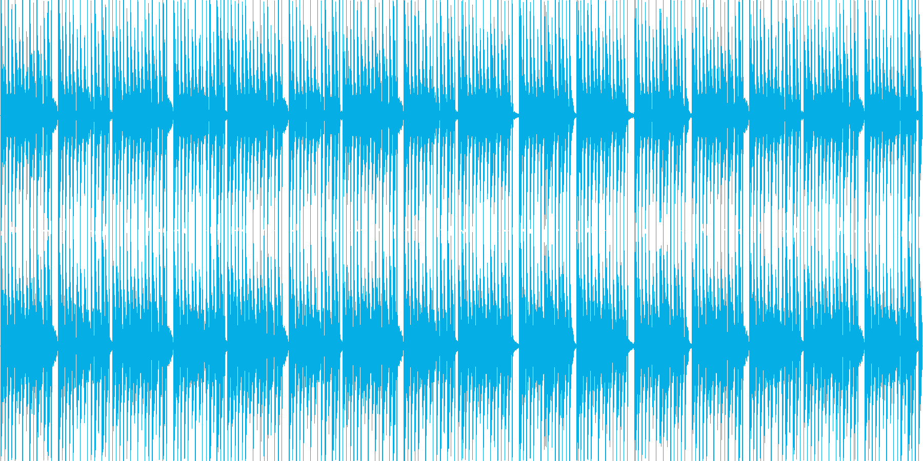 CM等で使われる事を想定した短いダンス曲の再生済みの波形