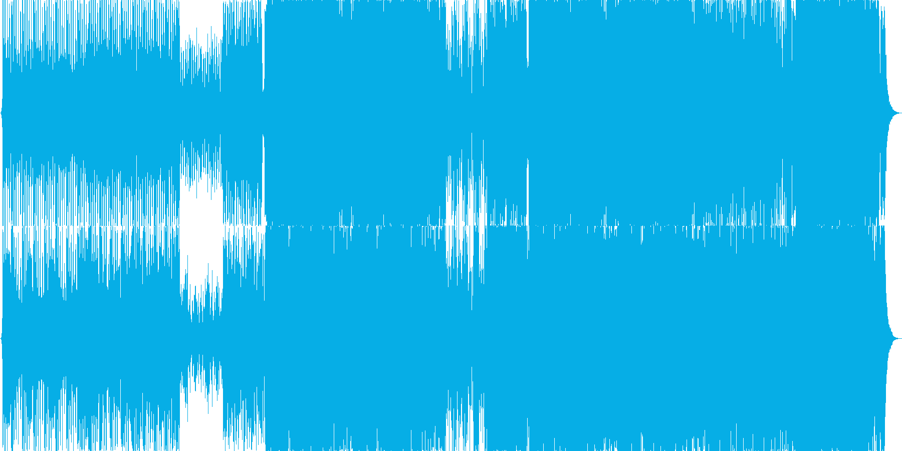 勇敢なオーケストラBGMの再生済みの波形