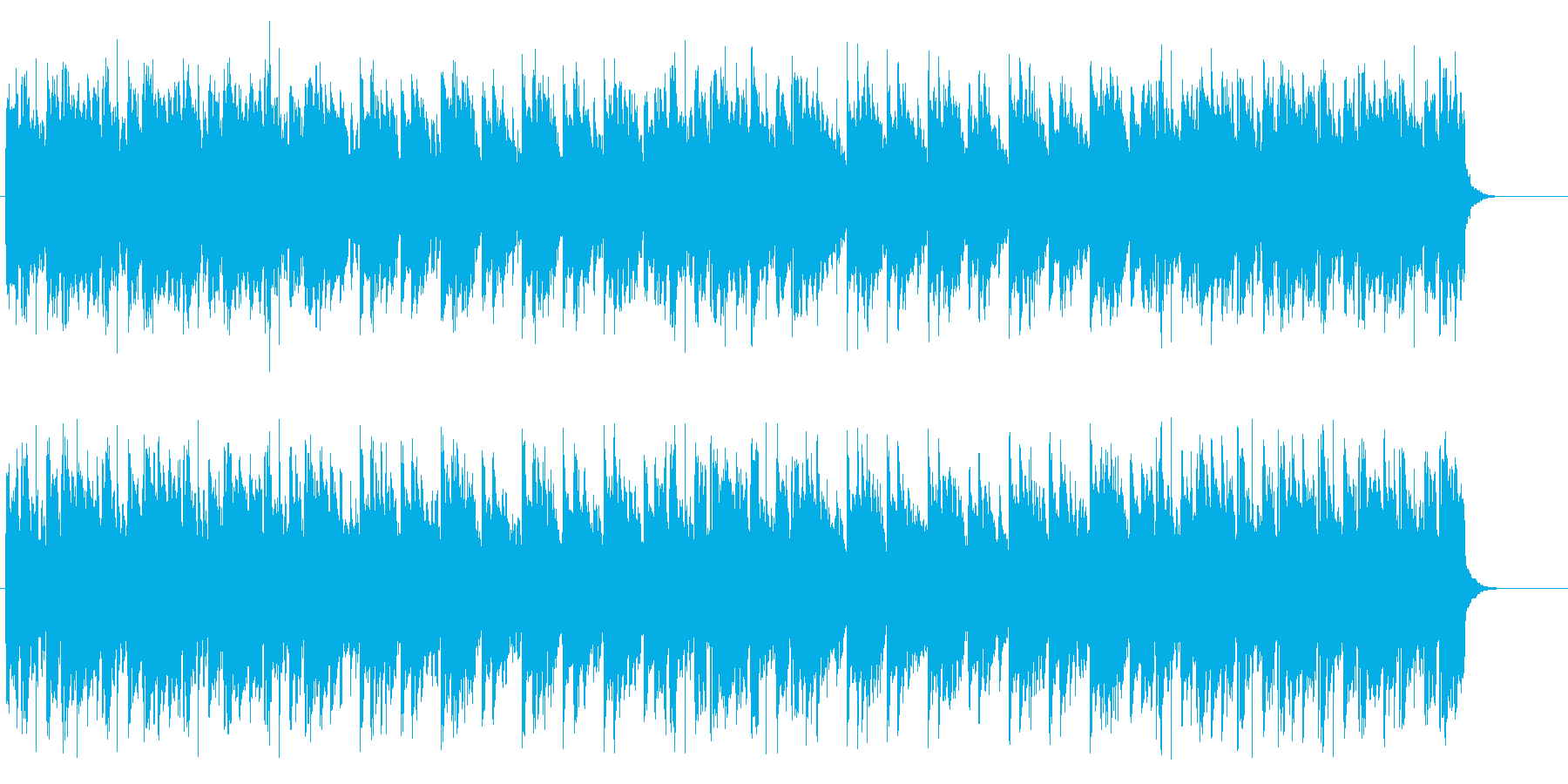 淡々としたアコースティックなBGMの再生済みの波形