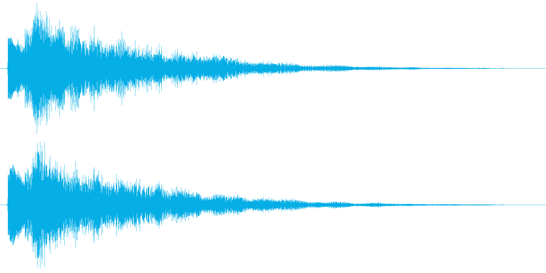 テュリーン、選択音・アイテム獲得音の再生済みの波形