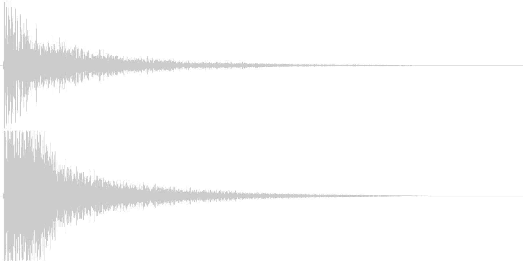 和風クリック音源【-12dBFS】の未再生の波形