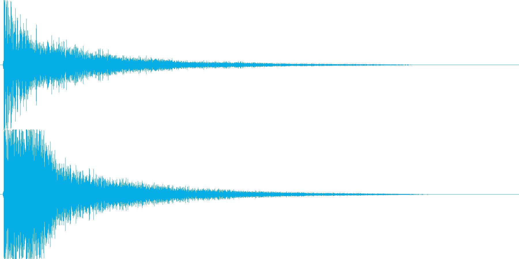 和風クリック音源【-12dBFS】の再生済みの波形