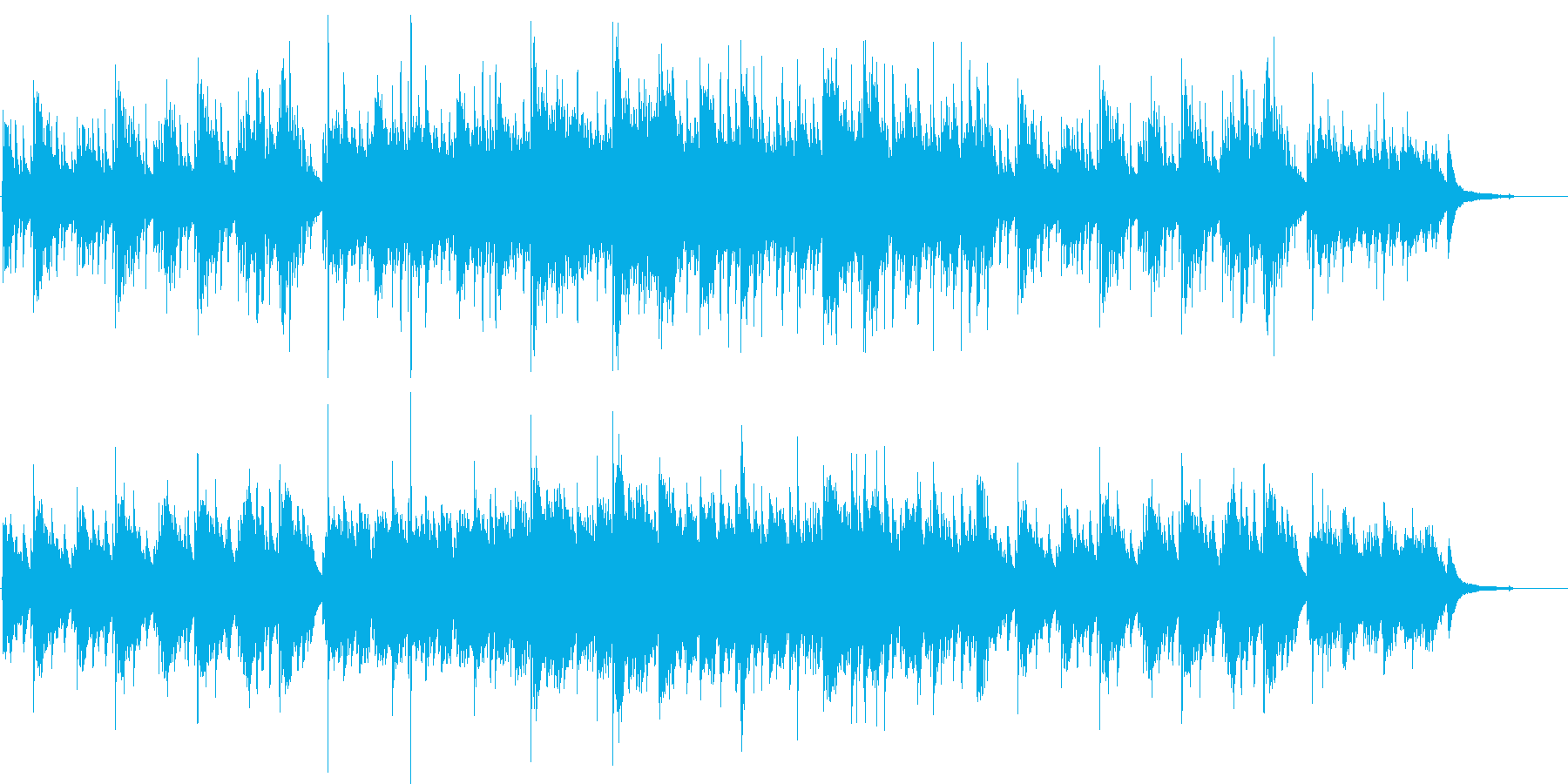 ピアノの優しい曲04の再生済みの波形