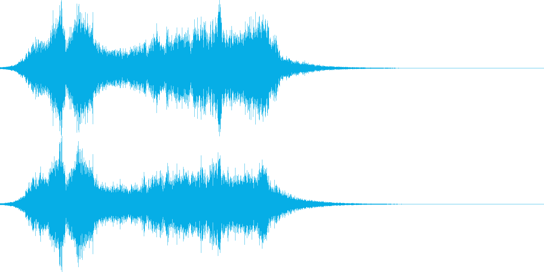 呪術、呪いの魔法。本格的な音。の再生済みの波形