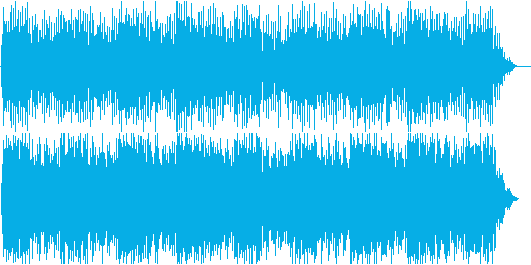 ホラー用の曲の再生済みの波形